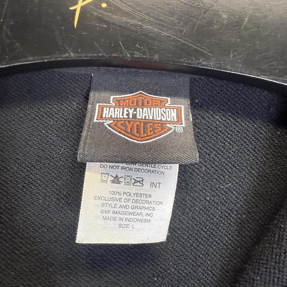 Harley Davidson Women's Size Large Black Motorcycle Zip Jacket Walnut Creek CA - Picture 3 of 10